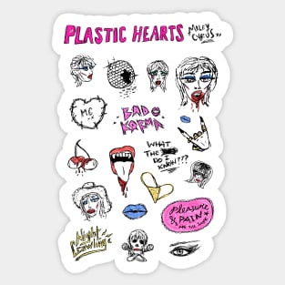 PLASTIC HEARTS Sticker